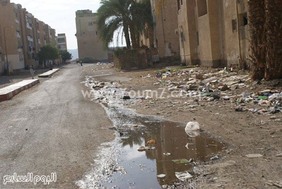 الصرف الصحى فى شوارع فرعية  -اليوم السابع -4 -2015