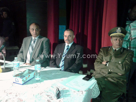 	مدير الأمن وقيادات الوزارة أثناء القرعة -اليوم السابع -4 -2015