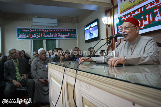 	الشيخ علاء أبو العزايم خلال كلمته بالاحتفالية -اليوم السابع -4 -2015