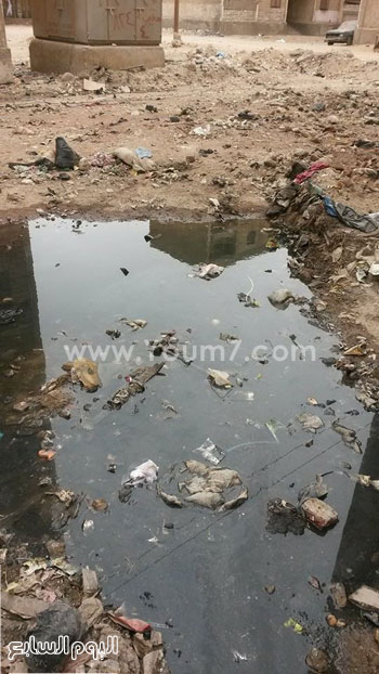 مياه الصرف الصحى بالشارع  -اليوم السابع -4 -2015