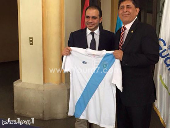 الأمير على بن الحسين يحمل قميص منتخب جواتيمالا -اليوم السابع -4 -2015
