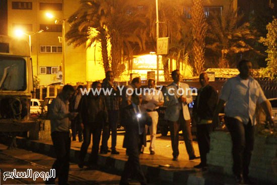 تجمع الأمن والمواطنين عقب الانفجار  -اليوم السابع -4 -2015