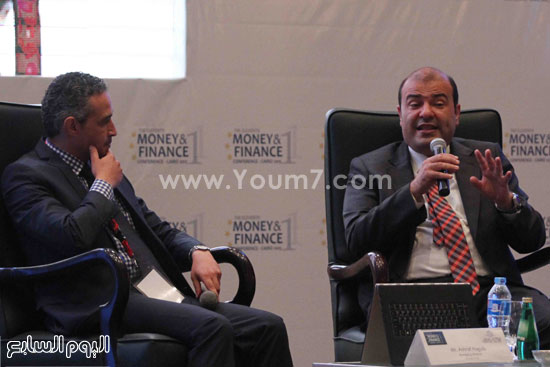 وزير التموين الدكتور خالد حنفى يرد على أسئلة المشاركين بالمؤتمر -اليوم السابع -4 -2015