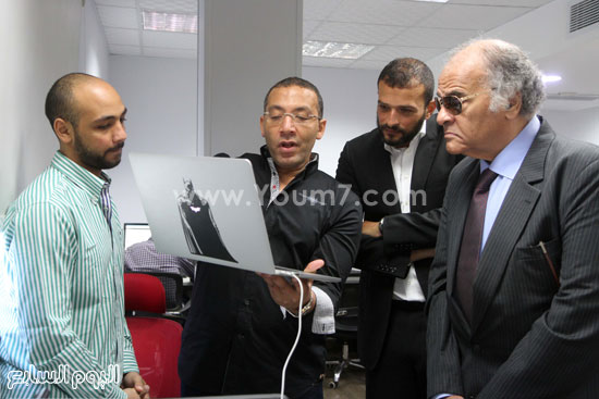  رئيس التحرير خالد صلاح يشرح آليات التطوير لممدوح عباس  -اليوم السابع -4 -2015
