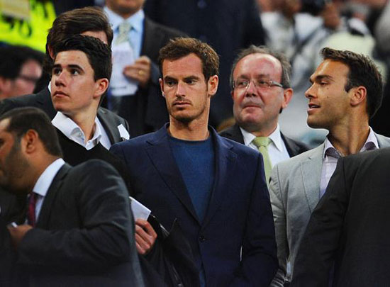  أندى موراى نجم التنس يحضر لقاء برشلونة وسان جيرمان  -اليوم السابع -4 -2015