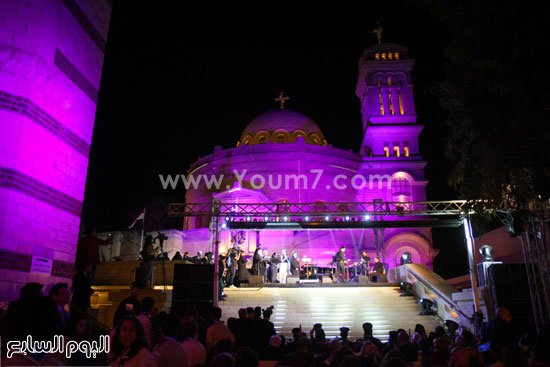 جانب من حفل افتتاح دير مارجرجس -اليوم السابع -4 -2015
