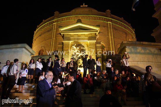 جانب من حفل افتتاح دير مارجرجس -اليوم السابع -4 -2015