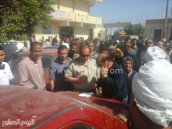 	القيادت الأمنية بالشرقية تتابع الحادث -اليوم السابع -4 -2015
