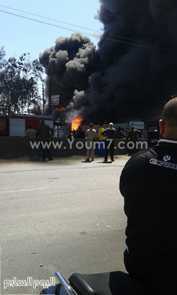 حريق هائل فى مصنع الخل بالغربية -اليوم السابع -4 -2015