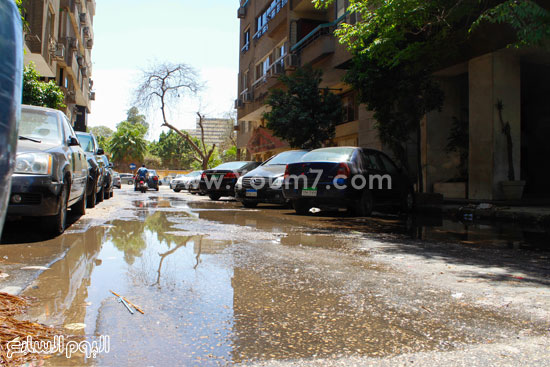 غرق الشوارع فى المياه -اليوم السابع -4 -2015
