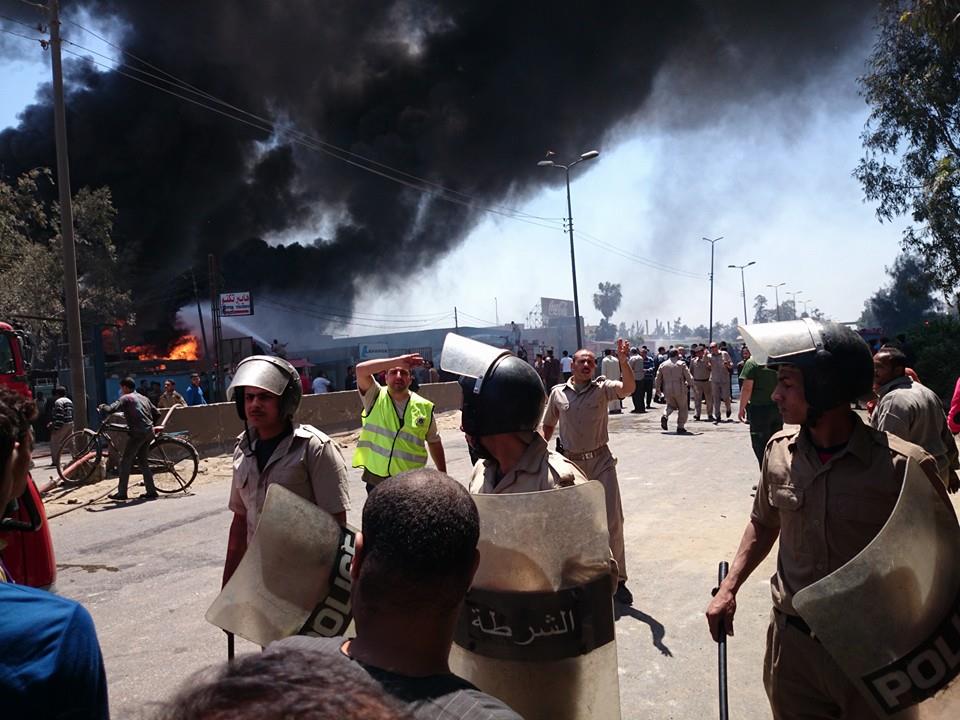  أمن الغربية يحاول تطويق موقع الحريق -اليوم السابع -4 -2015