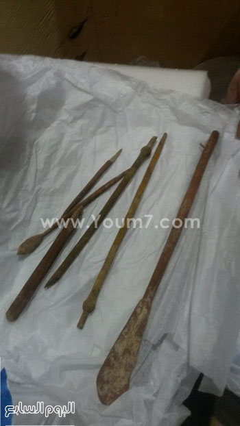 4 قطع خشبية أثرية خاصة تم استردادها -اليوم السابع -4 -2015