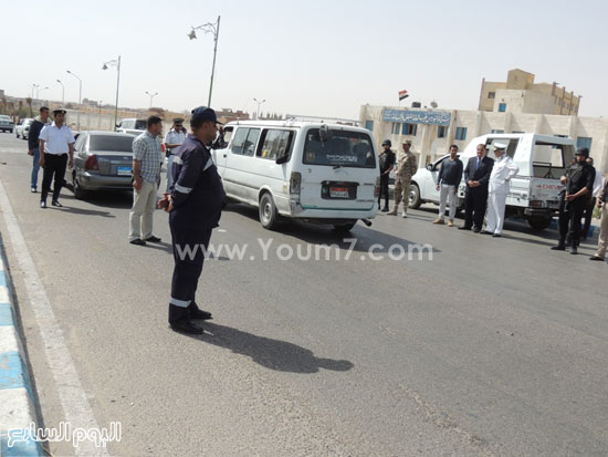 عناصر القوات المسلحة والشرطة فى تأمين الحملة المرورية -اليوم السابع -4 -2015