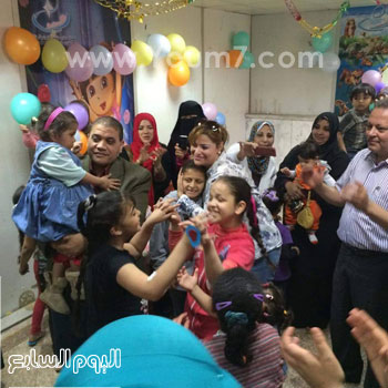 سعادة الأطفال المرضى بالاحتفال  -اليوم السابع -4 -2015