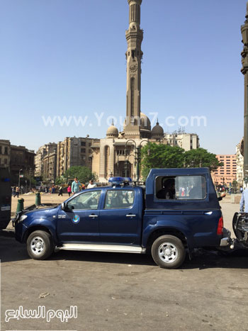  	تمركز القوات الامنية في الميدان عقب تطهيره -اليوم السابع -4 -2015