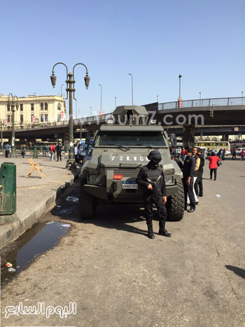  تمركز القوات في الميدان لمنع تجدد افتراش الباعة  -اليوم السابع -4 -2015