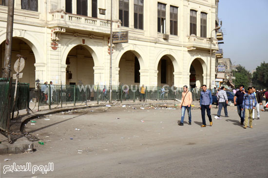 	إجراءات مشددة من محافظة القاهرة لعدم عودة الباعة لميدان رمسيس -اليوم السابع -4 -2015