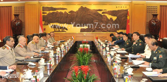  مباحثات مشتركة بين القوات المسلحة المصرية والصينية فى بكين  -اليوم السابع -4 -2015