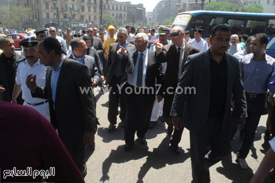 محافظ القاهرة أكد أهمية التنسيق مع السكة الحديد لطلاء العمارات المطلة على الميدان -اليوم السابع -4 -2015
