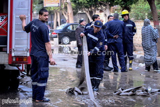 	الحماية المدنية تسيطر على حريق عقار المهندسين -اليوم السابع -4 -2015