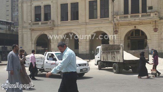 الحركة داخل ميدان رمسيس بعد نقل الباعة اكثر براح  -اليوم السابع -4 -2015