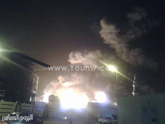 	النيران تلتهم مصنع إسفنج بمدينة بدر -اليوم السابع -4 -2015
