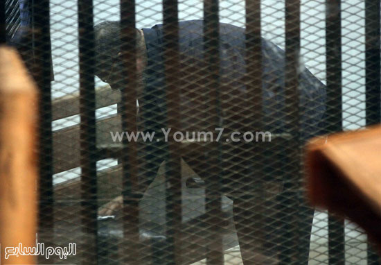مرسى يحاول الجلوس داخل القفص -اليوم السابع -4 -2015