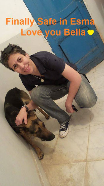المواطنة رانيا الكردى التى ساهمت فى إنقاذ وعلاج الكلبة -اليوم السابع -4 -2015