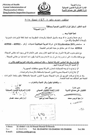وزارة الصحة تحذر من 6 أدوية مغشوشة يستخدمها معظم المصريين 9