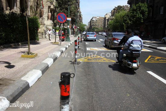 	 السيولة المرورية فى شارع قصر العينى بعد تطبيق قرار الحظر  -اليوم السابع -4 -2015
