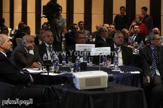 عدد من مساعدى وزير العدل أثناء انعقاد المؤتمر -اليوم السابع -4 -2015