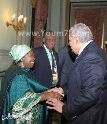 	محلب مع زوما رئيسة الاتحاد الأفريقى -اليوم السابع -4 -2015