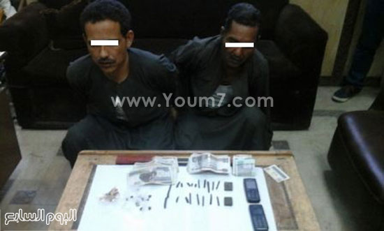 متهمان نجحت القوات الأمنية فى استهدافهم بإحدى البؤر الإجرامية -اليوم السابع -4 -2015