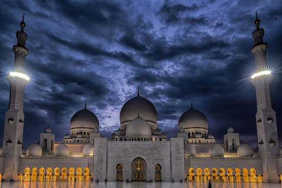	مسجد الشيخ زايد ليلاً -اليوم السابع -4 -2015