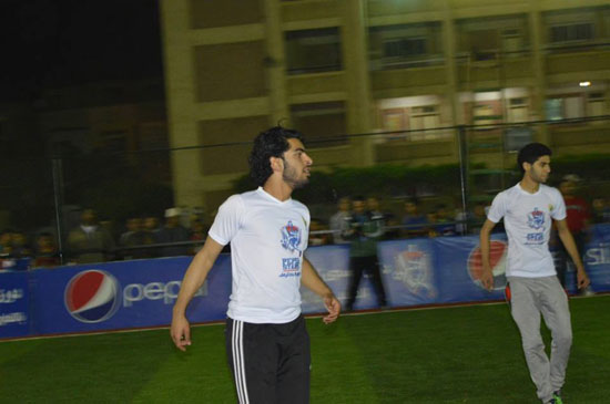 نصر صلاح شقيق بيكاسو الكرة المصرية فى المباراة -اليوم السابع -4 -2015
