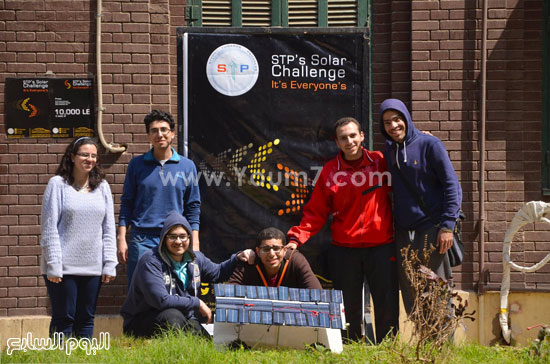 	طلاب هندسة القاهرة المشاركين بالمسابقة -اليوم السابع -4 -2015