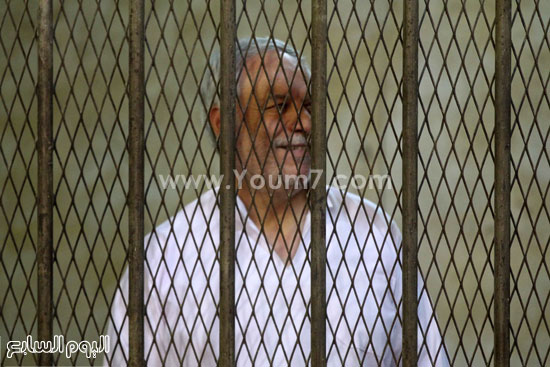 المتهم يبتسم أثناء تلاوة الاتهامات عليه -اليوم السابع -4 -2015