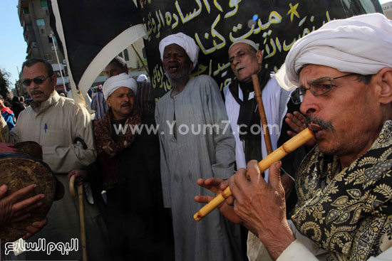 الناى أحد وسائل العزف الأساسية خلال احتفالات أبناء الطرق الصوفية -اليوم السابع -4 -2015