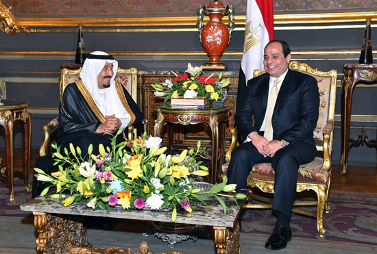 الرئيس عبد الفتاح السيسى  والملك سلمان بن عبد العزيز (1)