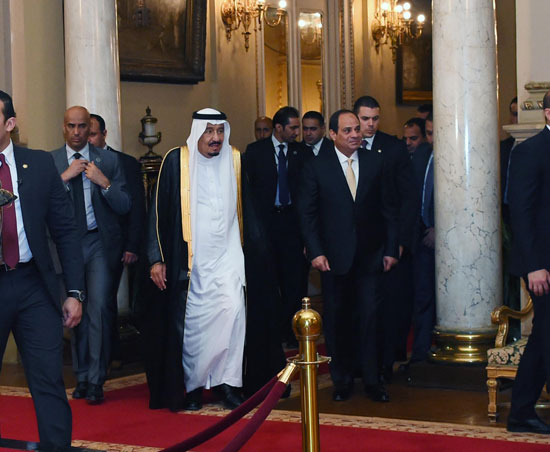 الرئيس عبد الفتاح السيسى  والملك سلمان بن عبد العزيز (3)