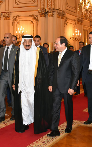 الرئيس عبد الفتاح السيسى  والملك سلمان بن عبد العزيز