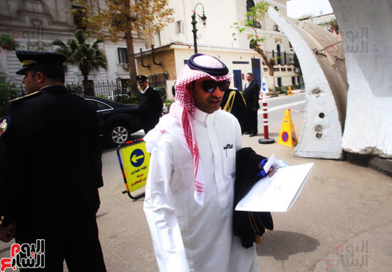 عبد الفتاح السيسى، الملك سلمان،وفد اعلامى-سعودى (7)