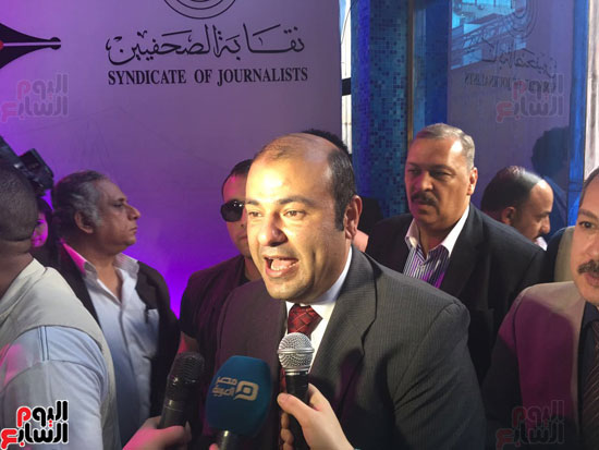 الصحفيين العرب  نقابة الصحفيين  نقيب الصحفيين  اليوبيل الماسى اخبار مصر  يحيى قلاش (16) خالد حنفى