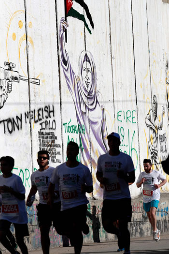 انطلاق ماراثون فلسطين الدولى الرابع فى بيت لحم بدون مشاركة عدّائى غزة (19)