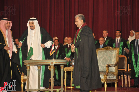 جامعة القاهرة، الدكتوراه الفخرية، الملك سلمان، ملك السعودية (1)