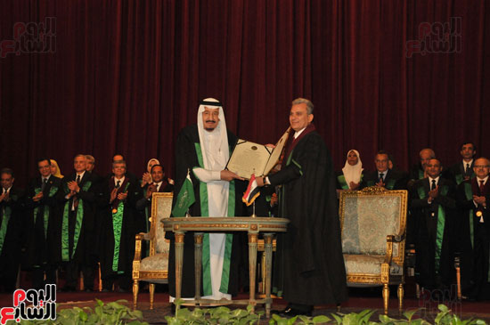 جامعة القاهرة، الدكتوراه الفخرية، الملك سلمان، ملك السعودية (3)
