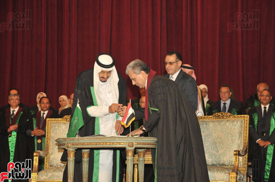 جامعة القاهرة، الدكتوراه الفخرية، الملك سلمان، ملك السعودية (7)