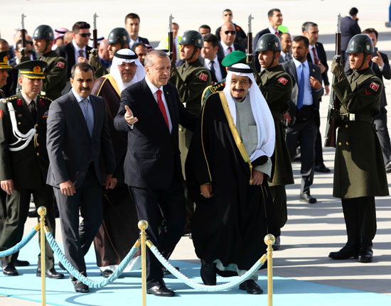 1 (4)الملك سلمان تركيا مصر اردوغان مطارانقره الملك سلمان فى زيارة تركيا