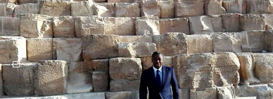 رئيس جمهورية توجو يزور الأهرامات (6)