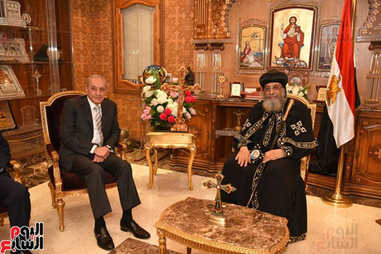 البابا تواضروس يستقبل رئيس مجلس النواب اللبنانى (3)